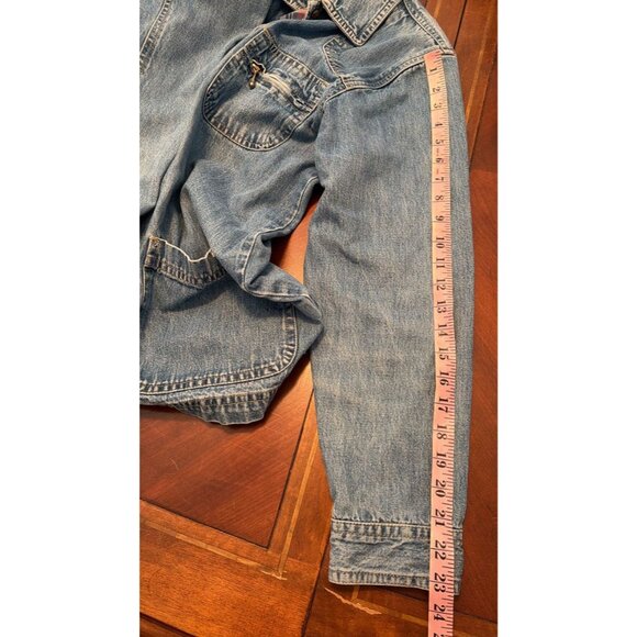 VTG Cabin Creek Jean Barn Coat Shacket Sz Medium Women's Thick Button Up - Picture 10 of 10
